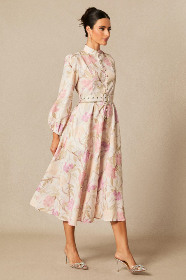 Callie Floral Print Midi Dress | Dress In Beauty