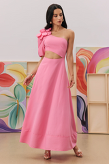 Lea Flower Cut Out Midi Dress | Dress In Beauty