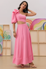 Lea Flower Cut Out Midi Dress | Dress In Beauty