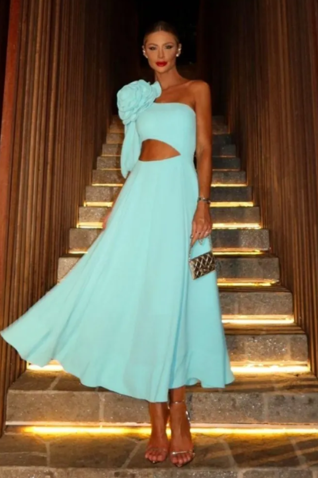 Lea Flower Cut Out Midi Dress | Dress In Beauty