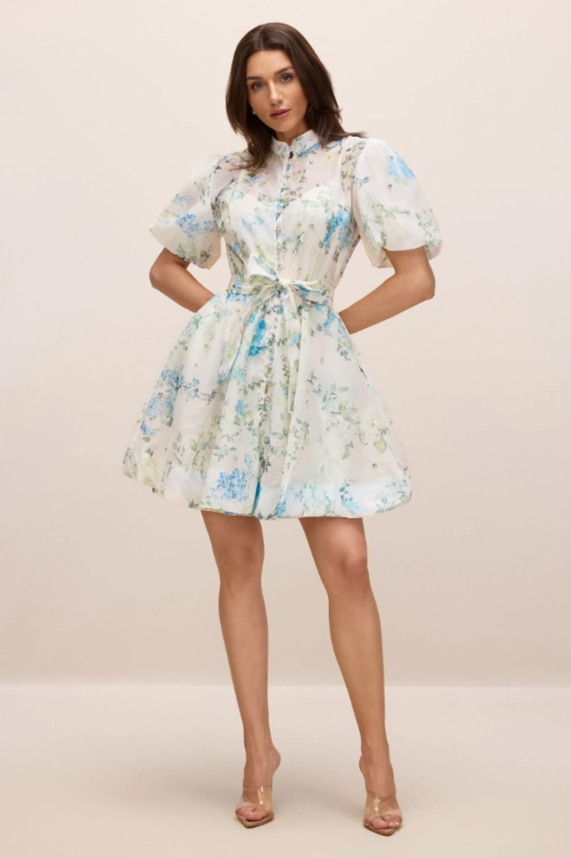 Caroline Floral Print Mini Dress | Dress In Beauty