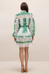 Georgia Printed Hollow Out Mini Dress | Dress In Beauty