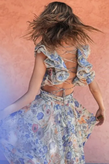 Marissa Cut Out Ruffle Maxi Dress | Dress In Beauty