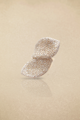 Diamond Leaf Shape Earrings & Ring Set | Dress In Beauty