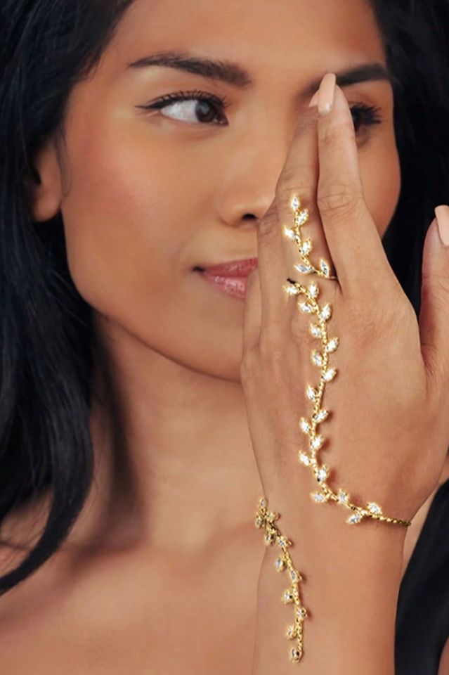 Rhinestone Knuckle Ring | Dress In Beauty