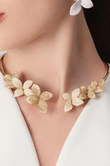 Dainty Crystal Open Necklace Choker | Dress In Beauty