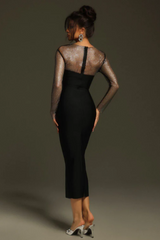 Emmi Long Sleeve Bandage Midi Dress | Dress In Beauty