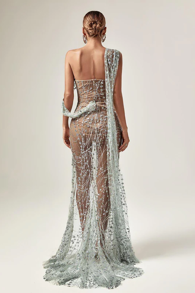 Bailee Split Sequin Maxi Dress | Dress In Beauty