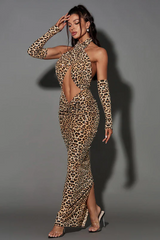 Peyton Sequin Leopard Printed Maxi Dress | Dress In Beauty