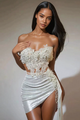 Jelia Strapless Ruched Skirt Set | Dress In Beauty