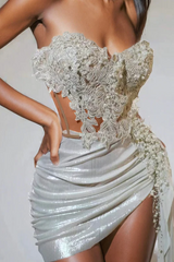 Jelia Strapless Ruched Skirt Set | Dress In Beauty