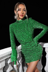 Gali Sequin Velvet Gloves Mini Dress | Dress In Beauty