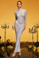 Karter Diamond Mesh Maxi Dress | Dress In Beauty