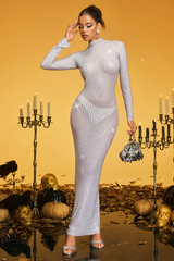 Karter Diamond Mesh Maxi Dress | Dress In Beauty