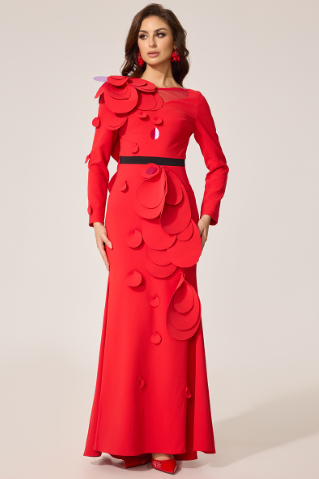 Farein Applique Detail Gown | Dress In Beauty