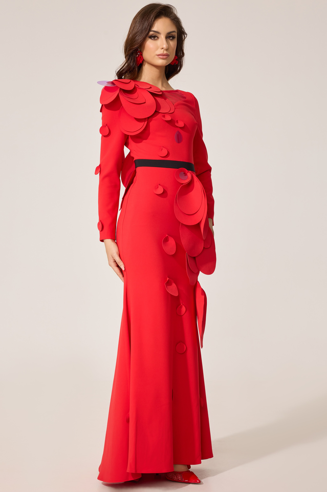 Farein Applique Detail Gown | Dress In Beauty