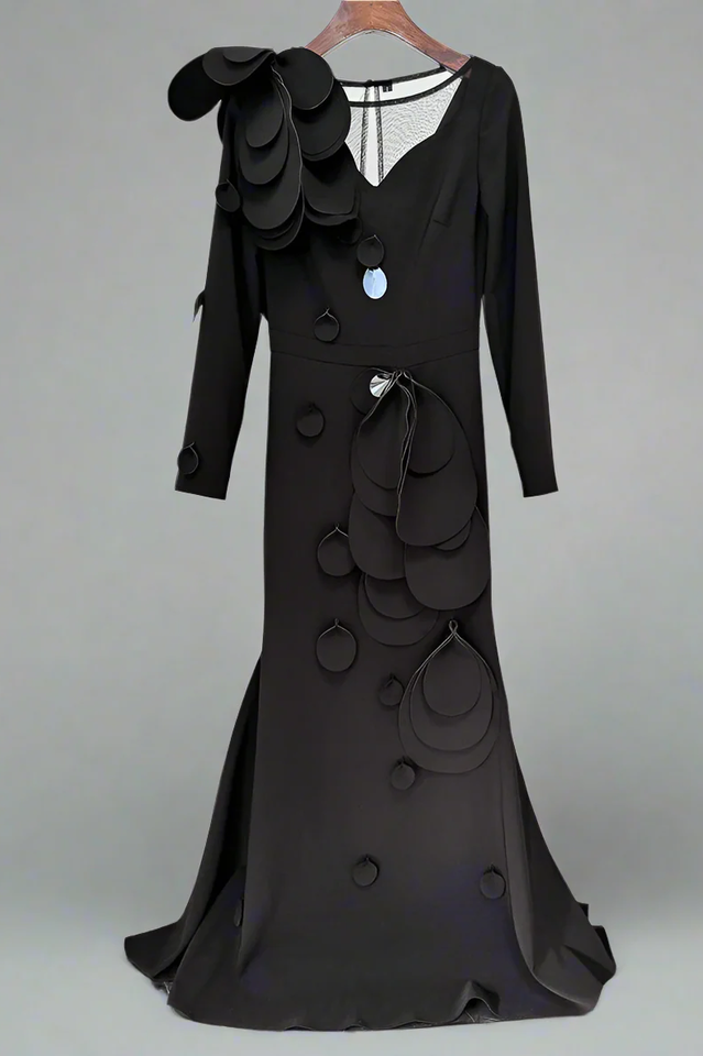 Farein Applique Detail Gown | Dress In Beauty