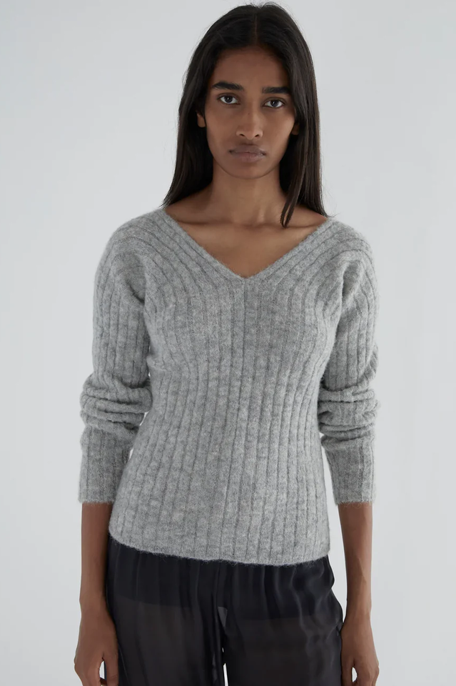 Paloma Wool Vita V Neck Ribbed Sweater | Dress In Beauty