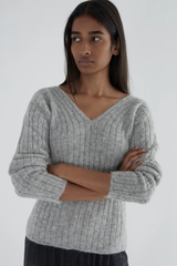 Paloma Wool Vita V Neck Ribbed Sweater | Dress In Beauty