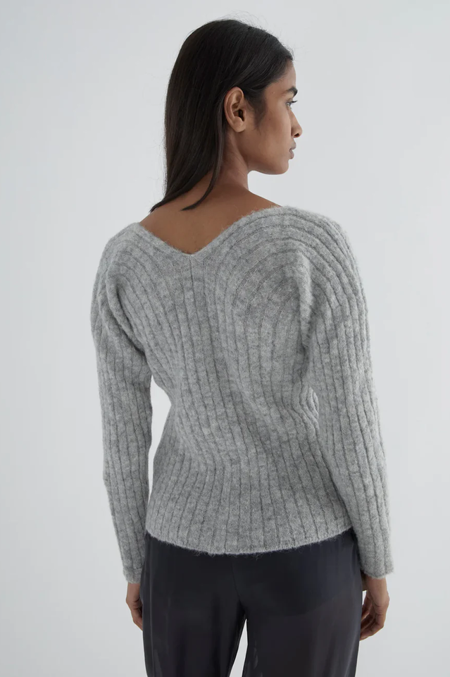 Paloma Wool Vita V Neck Ribbed Sweater | Dress In Beauty