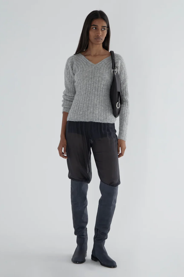 Paloma Wool Vita V Neck Ribbed Sweater | Dress In Beauty