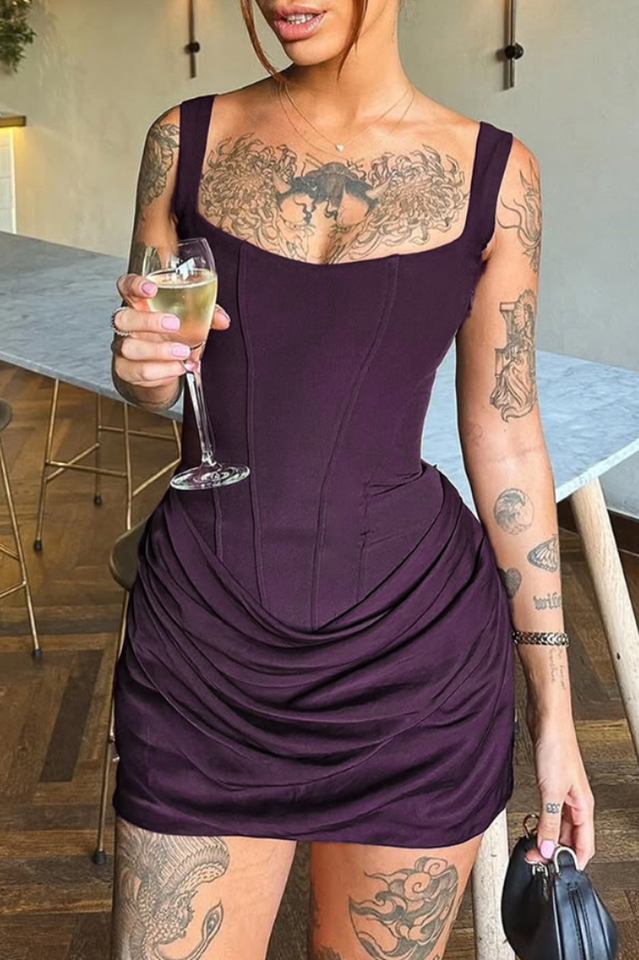 Orchidée Draped Corset Mini Dress | Dress In Beauty