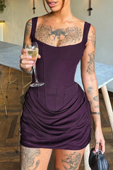 Orchidée Draped Corset Mini Dress | Dress In Beauty