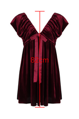 Endless Rose Velvet Bow Mini Dress | Dress In Beauty