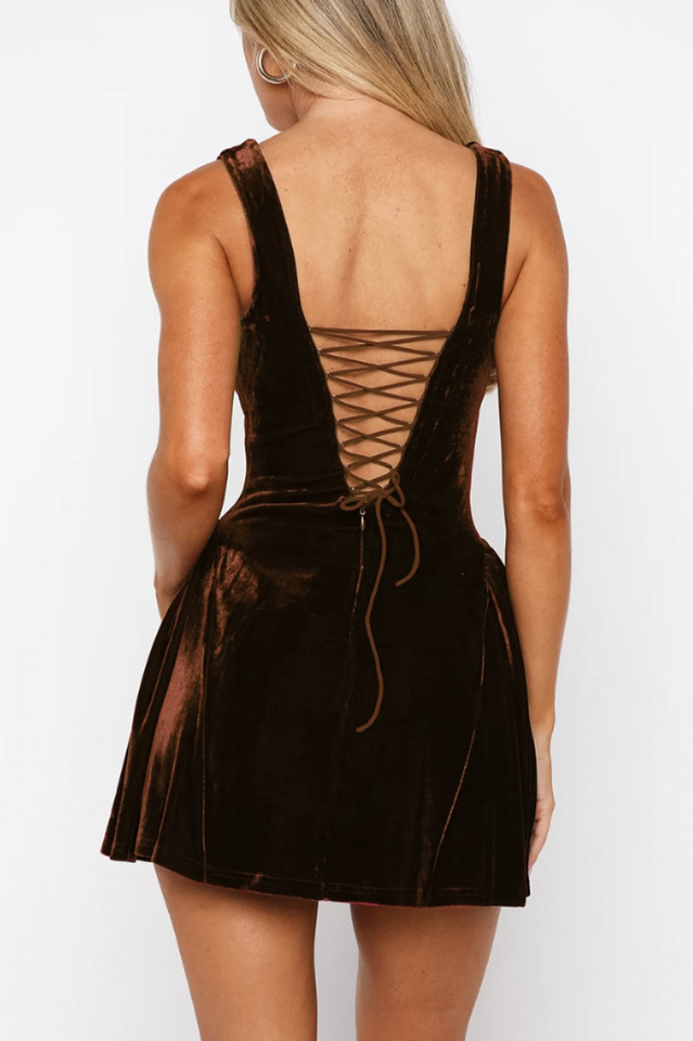 Midnight In Paris Velvet Mini Dress | Dress In Beauty