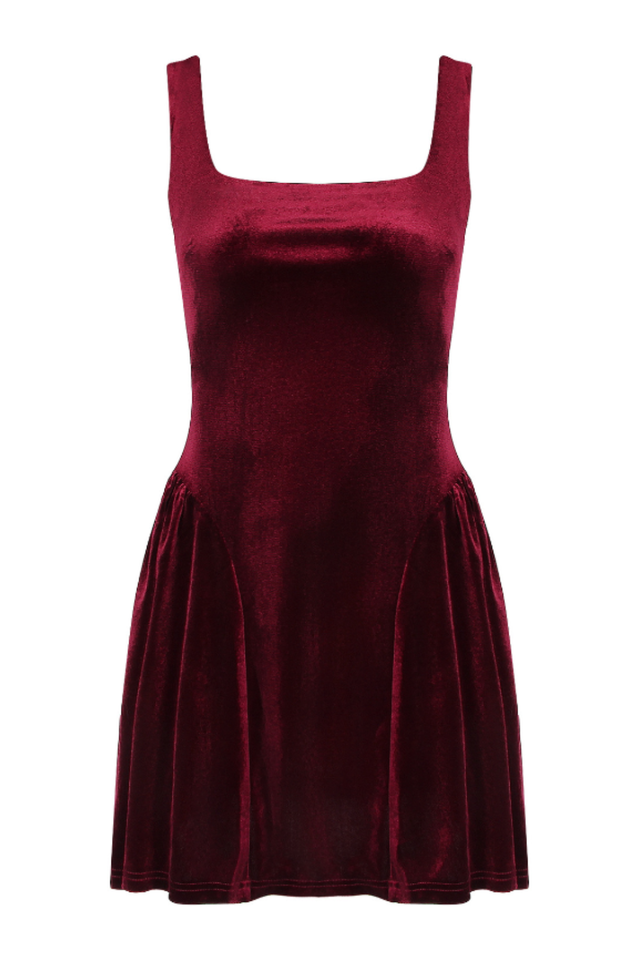 Midnight In Paris Velvet Mini Dress | Dress In Beauty
