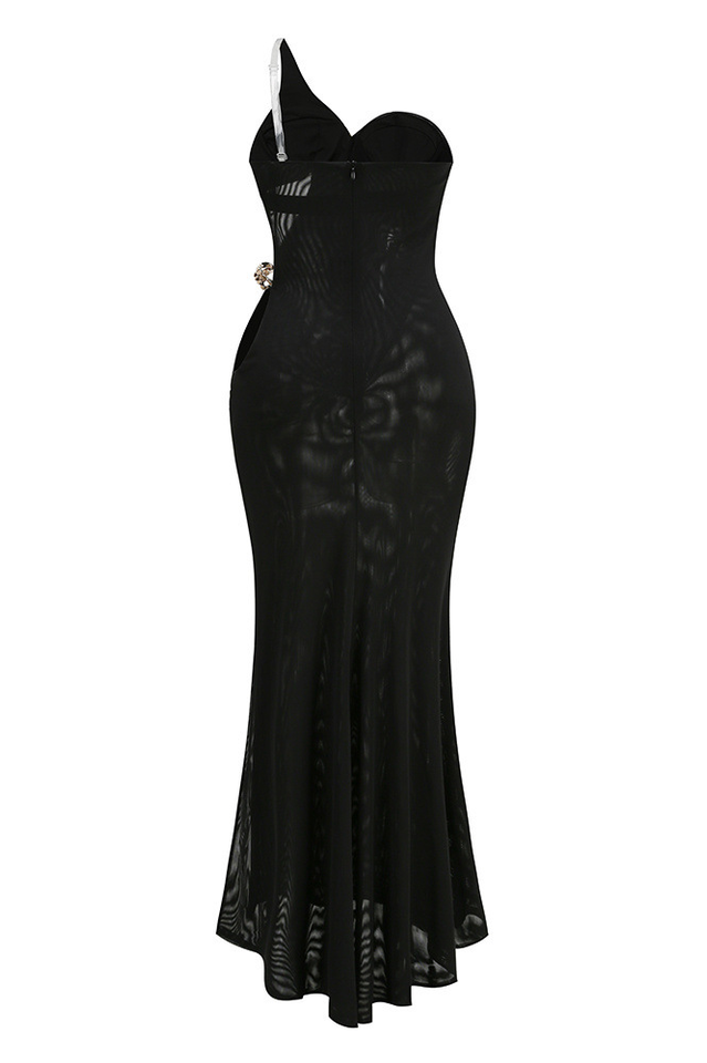 One Shoulder Draped Maxi Dress | Dress In Beauty