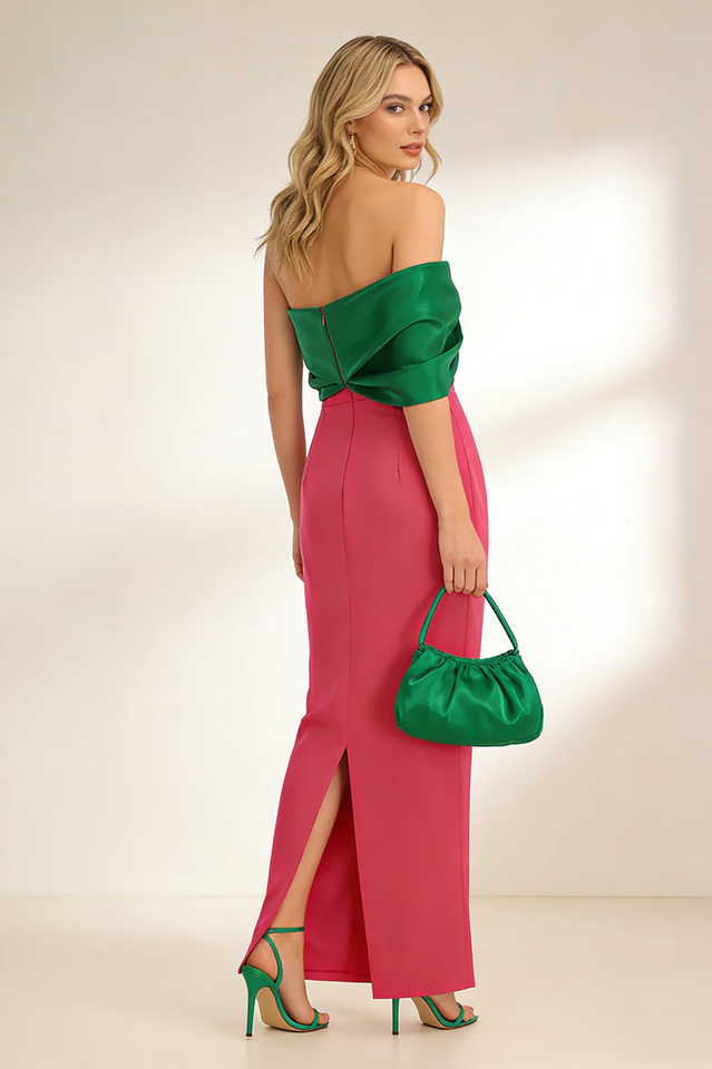 One shoulder Column Maxi Dress | Dress In Beauty