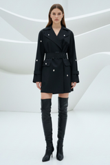 Long Sleeve Embellished Belted Jacket | Dress In Beauty