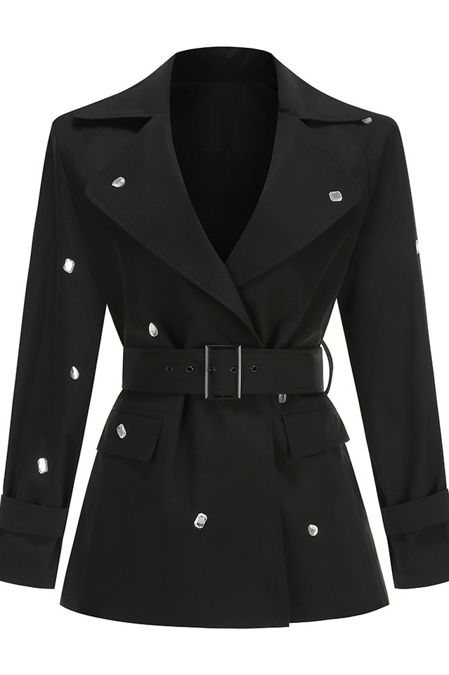 Long Sleeve Embellished Belted Jacket | Dress In Beauty