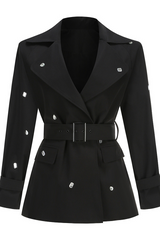 Long Sleeve Embellished Belted Jacket | Dress In Beauty