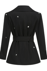 Long Sleeve Embellished Belted Jacket | Dress In Beauty