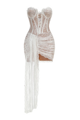 Dolores Strapless Lace Corset Mini Dress | Dress In Beauty