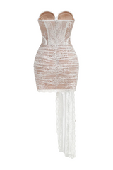 Dolores Strapless Lace Corset Mini Dress | Dress In Beauty