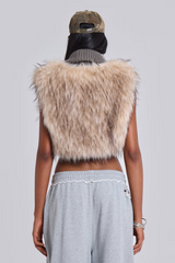 Meka Faux Fur Knit Shrug | Dress In Beauty