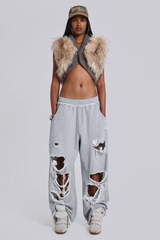 Meka Faux Fur Knit Shrug | Dress In Beauty