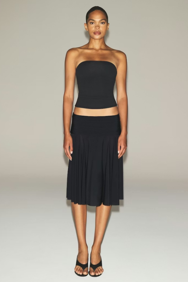 SKIMS Milky Sheer Midi Skirt | Dress In Beauty