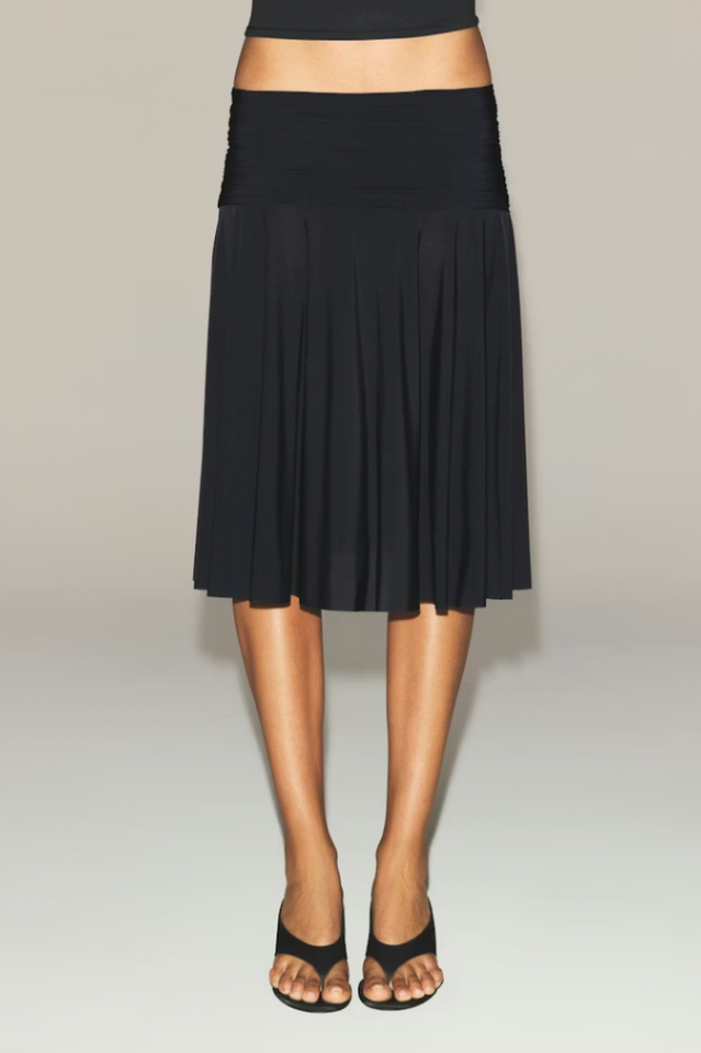SKIMS Milky Sheer Midi Skirt | Dress In Beauty