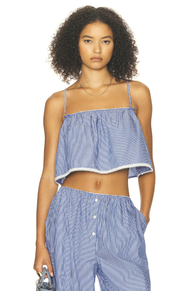 Helsa Pinstripe Poplin Oversized Shirt | Dress In Beauty