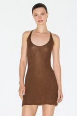Skims Sheer Knit Plunge Mini Dress | Dress In Beauty