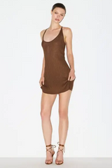 Skims Sheer Knit Plunge Mini Dress | Dress In Beauty