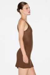 Skims Sheer Knit Plunge Mini Dress | Dress In Beauty