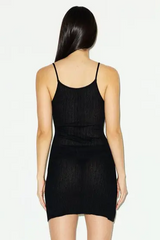 Skims Sheer Knit Plunge Mini Dress | Dress In Beauty