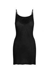 Skims Sheer Knit Plunge Mini Dress | Dress In Beauty