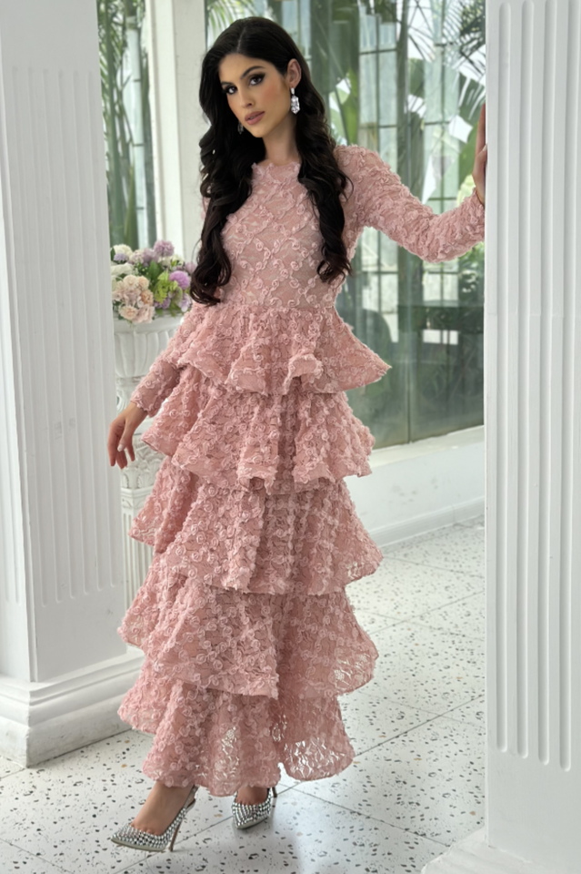 Guinevere Black Tiered Maxi Dress | Dress In Beauty