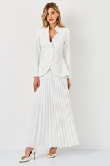 Christine Embroidery Pleated Skirt Set | Dress In Beauty